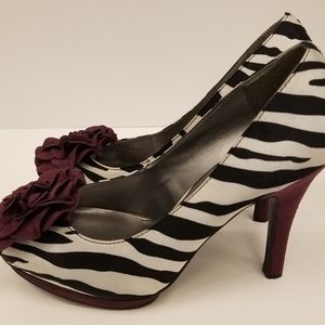 Madden Girl Salza Zebra Pumps